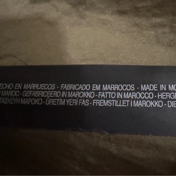 Zara | NWOT Morocco Olive Drawstring Hem Long Sleeve Top (size S) - Picture 10 of 10